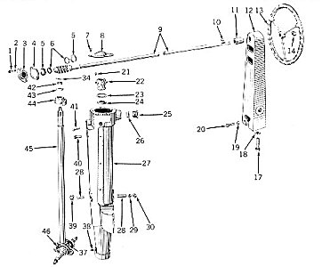 Late Model B steering pedestal